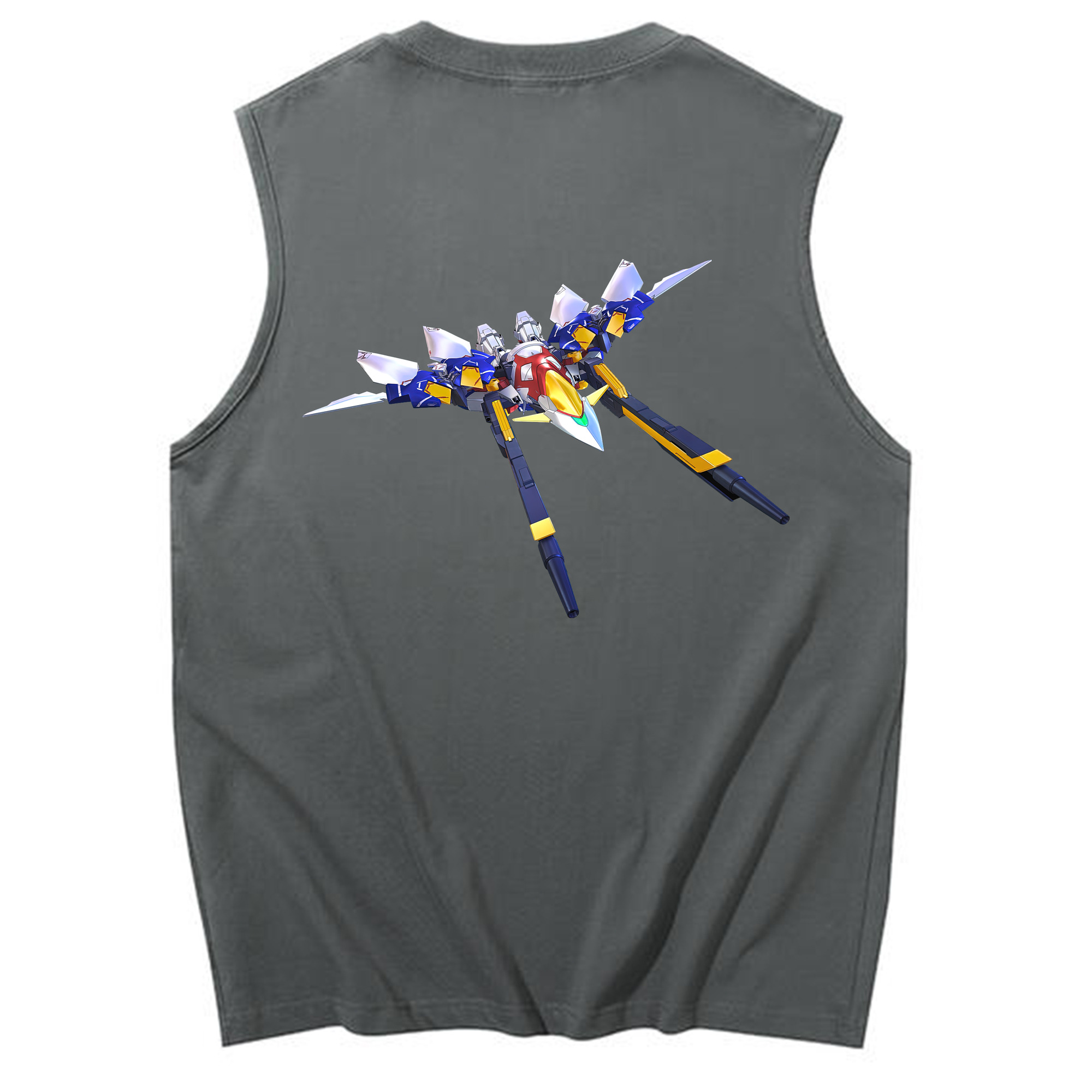 （画像用） 機動戦士ガンダム Mobile Suit Gundam コットン100％タンクトップ（背面プリント）